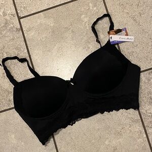 Wide Band Black Lace Bra 38D